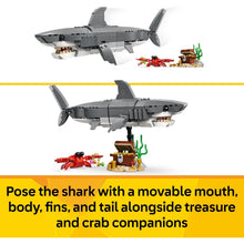 Buy Lego,LEGO Creator 3in1 Fierce Shark with a Treasure Chest Toy - Sea Animal Figure Transforms into an Anglerfish or Manta Ray - Room Decor Idea for 8+ Year Old Boys & Girls - 31381 - Gadcet UK | UK | London | Scotland | Wales| Near Me | Cheap | Pay In 3 | Toys & Games