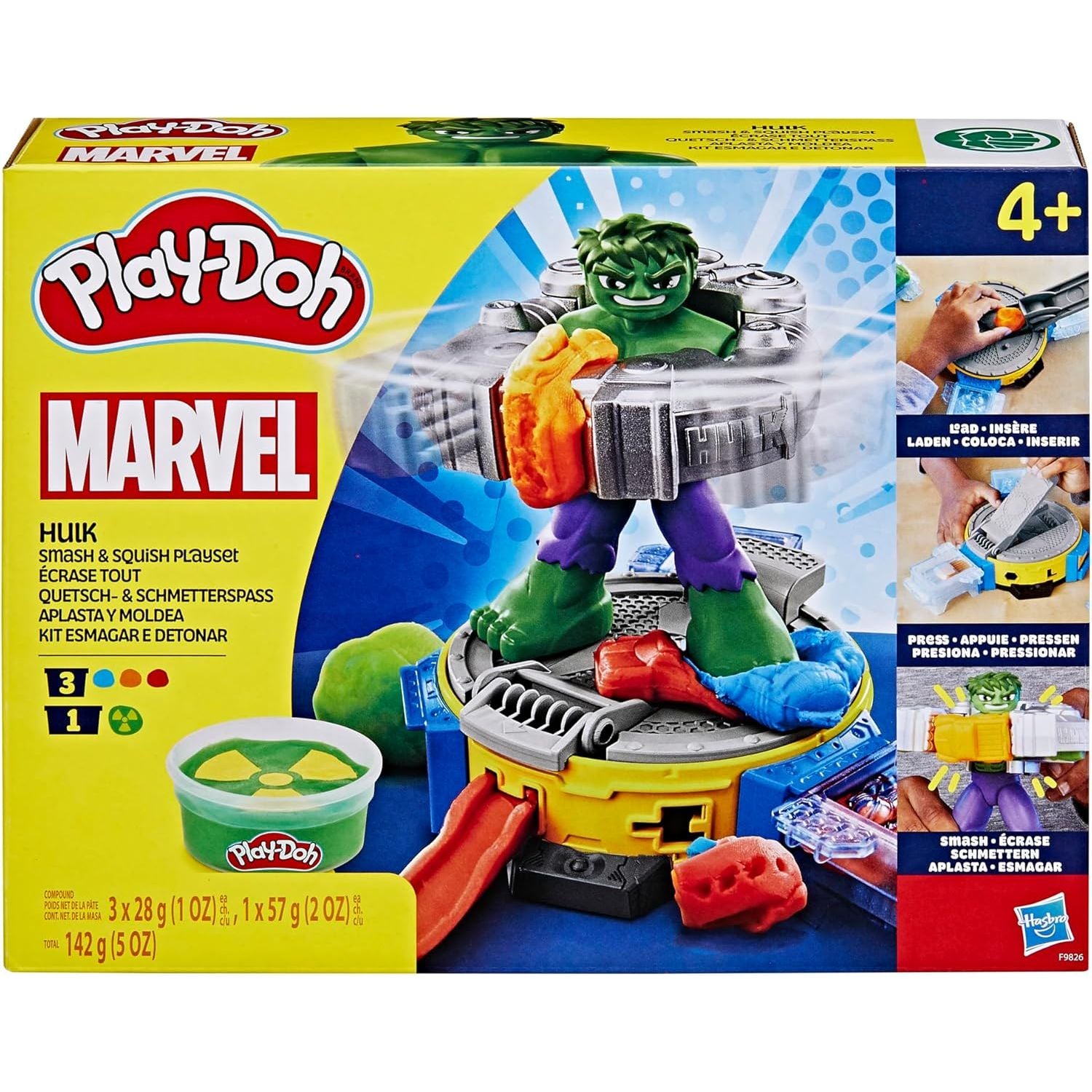 Buy Play-Doh,Play-Doh Marvel Hulk Smash & Squish Playset, Non-Toxic Modelling Compound Toy Set for Boys and Girls, Creative Toys for 4+ Year Old Kids - Gadcet UK | UK | London | Scotland | Wales| Near Me | Cheap | Pay In 3 | Play Dough Sets