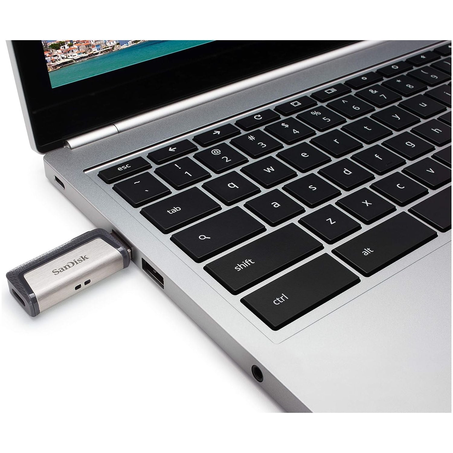 Buy SanDisk,SanDisk Ultra 128 GB Dual Type-C USB 3.1 Flash Drive, Silver - Gadcet UK | UK | London | Scotland | Wales| Near Me | Cheap | Pay In 3 | USB Flash Drives