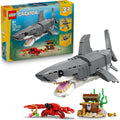 Buy Lego,LEGO Creator 3in1 Fierce Shark with a Treasure Chest Toy - Sea Animal Figure Transforms into an Anglerfish or Manta Ray - Room Decor Idea for 8+ Year Old Boys & Girls - 31381 - Gadcet UK | UK | London | Scotland | Wales| Near Me | Cheap | Pay In 3 | Toys & Games