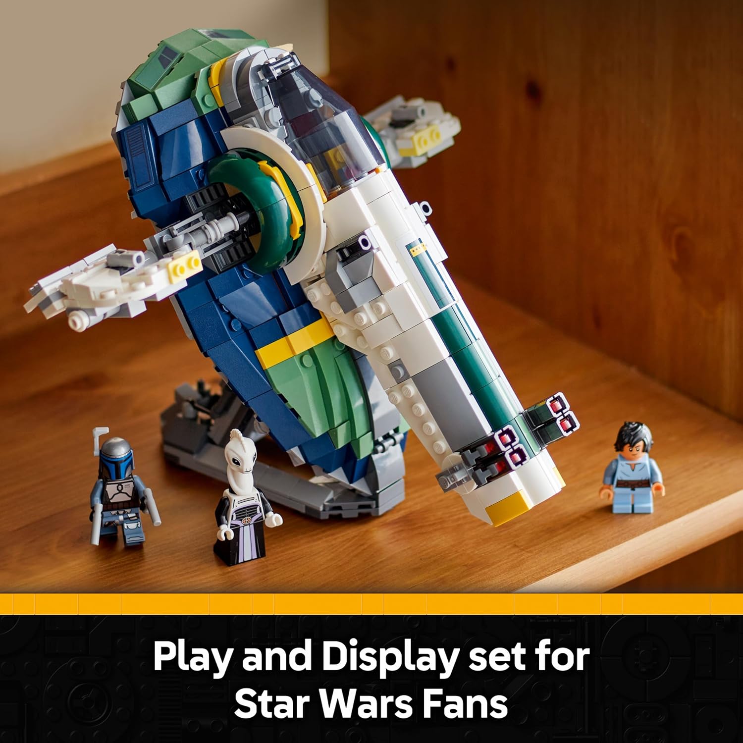 Buy Lego,LEGO® Star Wars™ Jango Fett’s Starship (75433) – Play & Display Set with Rotating Wings & 3 Minifigures - Gadcet UK | UK | London | Scotland | Wales| Near Me | Cheap | Pay In 3 | Toy Spaceships