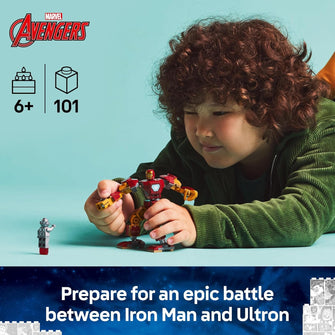 Buy LEGO,LEGO Marvel Iron Man Mech vs. Ultron - Buildable Super Hero Toy with 2 Minifigures - Build-and-Play Figure Set - Avengers Birthday Gift for 6 Plus Year Old Boys & Girls - Gadcet UK | UK | London | Scotland | Wales| Near Me | Cheap | Pay In 3 | Interlocking Blocks