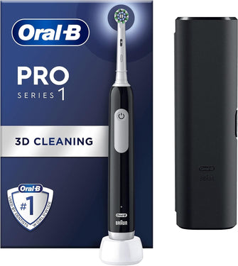 Buy Oral-B,Oral-B Pro 1 Electric Toothbrush With 3D Cleaning, Gifts For Women / Men, 1 Toothbrush Head & Travel Case, Gum Pressure Control, 2 Pin UK Plug, Black - Gadcet UK | UK | London | Scotland | Wales| Near Me | Cheap | Pay In 3 | Toothbrush Accessories
