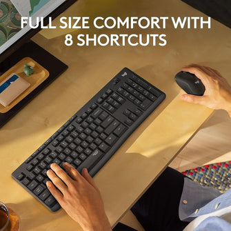 Buy Logitech,Logitech MK295 Silent Wireless Mouse & Keyboard Combo - QWERTY UK English Layout - Black - Gadcet UK | UK | London | Scotland | Wales| Ireland | Near Me | Cheap | Pay In 3 | Keyboard & Mouse