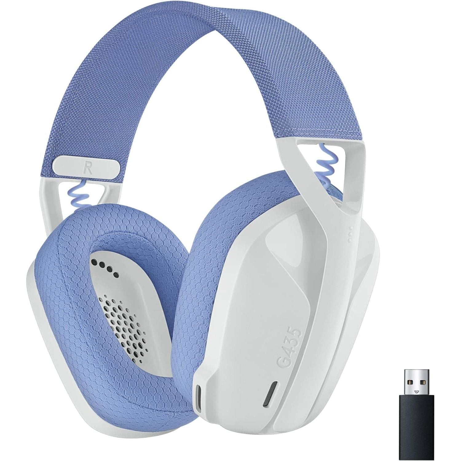 Buy Logitech,Logitech G435 LIGHTSPEED & Bluetooth Wireless Gaming Headset - Ultra Lightweight 165g over-ear headphones, built-in mics, 18h battery, compatible with Dolby Atmos, PC, PS4, PS5, Mobile - White - Gadcet UK | UK | London | Scotland | Wales| Near Me | Cheap | Pay In 3 | Headphones & Headsets