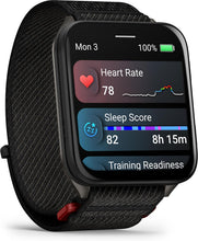 Garmin Venu X1 Black GPS Smartwatch – 2" Square AMOLED Display, Ultra-Thin 7.9mm Case, LED Flashlight, Sapphire Lens, Titanium Caseback, 100+ Sports Apps & 8-Day Battery