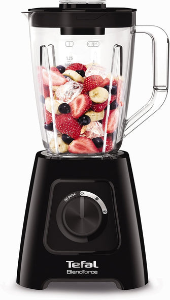 Buy Tefal,Tefal Blendforce II Blender - 2L Plastic Jug, 1.25L Effective Capacity, 600W, 4 Removable Stainless Steel Blades, Smoothie & Ice Crush, 2 Speeds + Pulse, Black (BL420840) - Gadcet UK | UK | London | Scotland | Wales| Near Me | Cheap | Pay In 3 | Food Mixers & Blenders