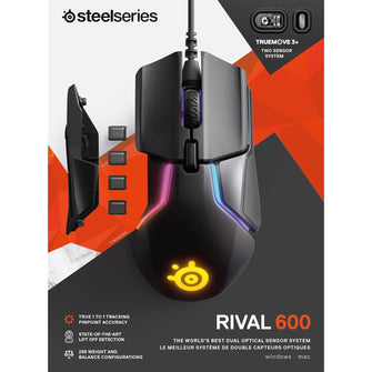 Buy SteelSeries,SteelSeries Rival 600 Optical Gaming Mouse - Black - Gadcet UK | UK | London | Scotland | Wales| Ireland | Near Me | Cheap | Pay In 3 | Computer Components