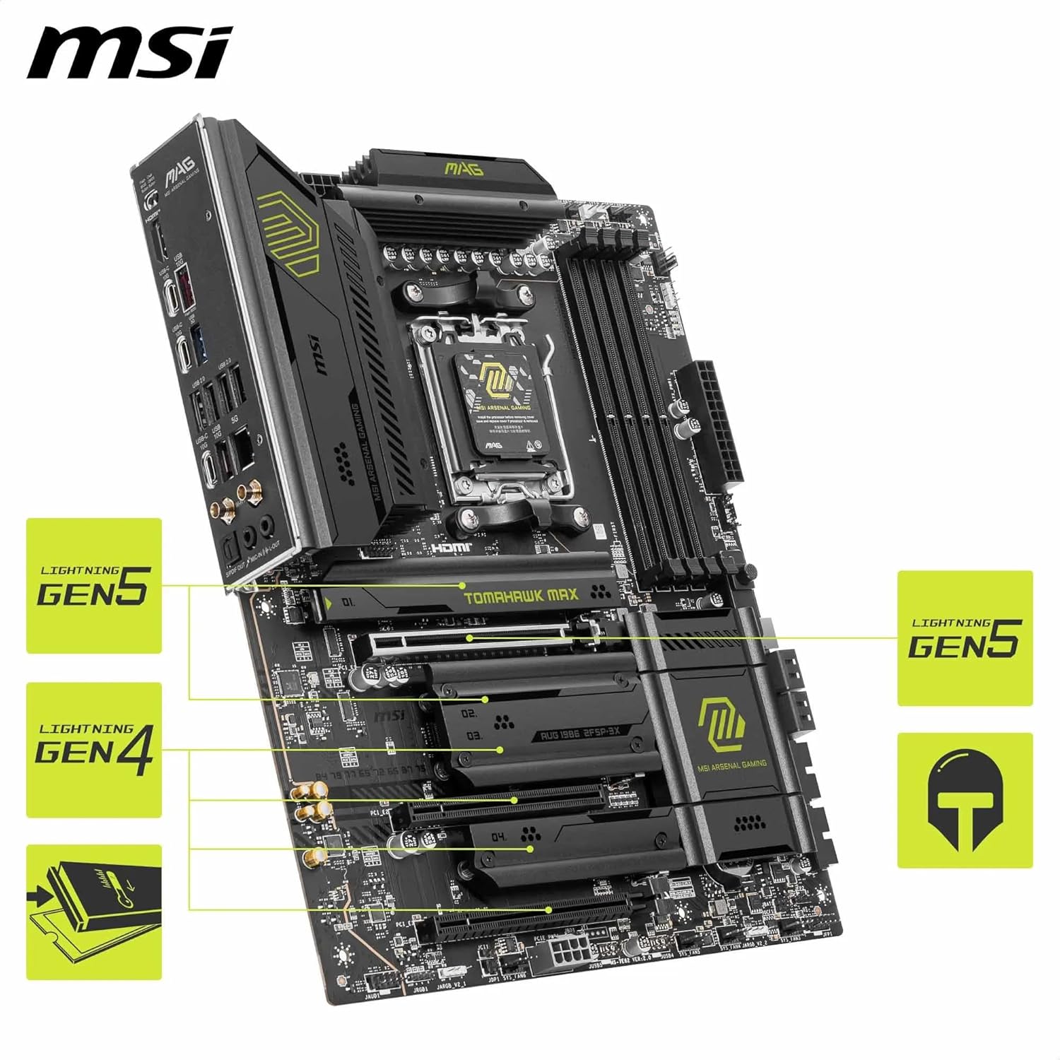 Buy MSI,MSI MAG X870E TOMAHAWK WIFI Motherboard (ATX) – Supports AMD Ryzen 9000 / 8000 / 7000 Series Processors, DDR5, PCIe 5.0, Wi-Fi 7, 5G LAN - Gadcet UK | UK | London | Scotland | Wales| Near Me | Cheap | Pay In 3 | Motherboards