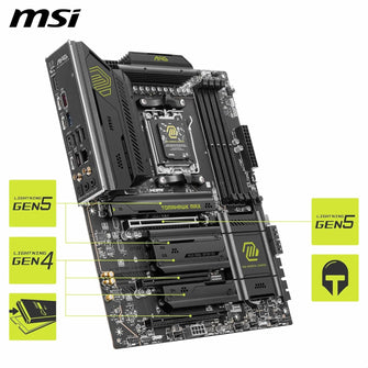 MSI MAG X870E TOMAHAWK WIFI Motherboard (ATX) – Supports AMD Ryzen 9000 / 8000 / 7000 Series Processors, DDR5, PCIe 5.0, Wi-Fi 7, 5G LAN