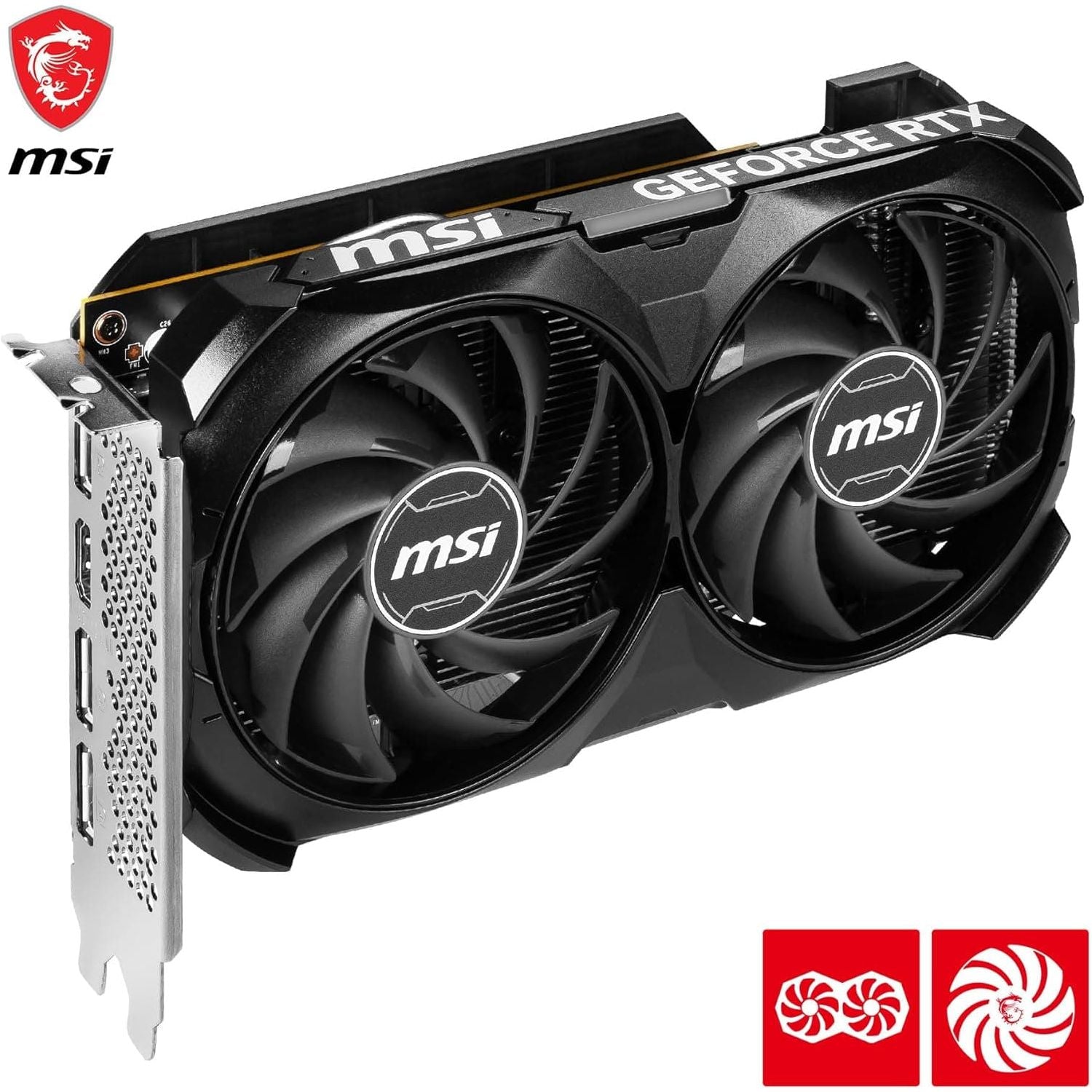 Buy MSI,MSI GeForce RTX 4060 VENTUS 2X BLACK 8G OC Gaming Graphics Card - 8GB GDDR6X, PCI Express Gen 4, 128-bit, 3x DP v 1.4a, HDMI 2.1a (Supports 4K & 8K HDR) - Gadcet UK | UK | London | Scotland | Wales| Ireland | Near Me | Cheap | Pay In 3 | Computer Components