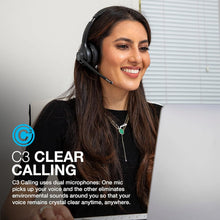 JLab Go Work Wireless Headset with Microphone – 45H Battery, Multipoint Bluetooth, On-Ear, Wired/Wireless