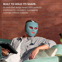 Shark CryoGlow LED Face Mask FW312UKPK – Under-Eye Cooling, Red & Blue LED, Infrared Light Therapy, Rose Glow