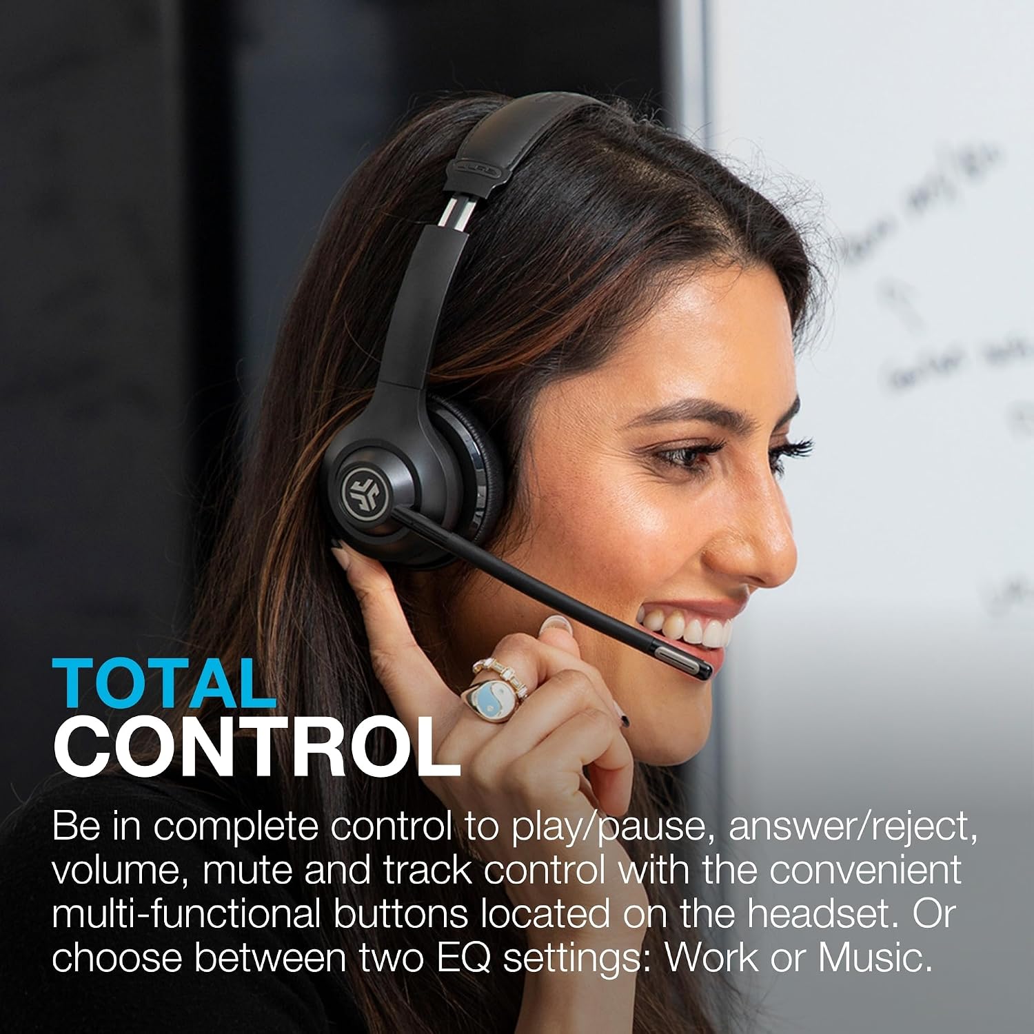 Buy JLab,JLab Go Work 2nd Gen Wireless Headset - 55+ H Bluetooth, Mic, Multipoint, Black - Gadcet UK | UK | London | Scotland | Wales| Near Me | Cheap | Pay In 3 | Headphones & Headset