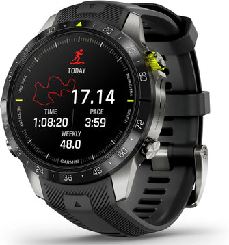 Buy Garmin,Garmin MARQ Athlete Gen 2 - 46mm Titanium Case, Black Bezel, Rubber Strap - Gadcet UK | UK | London | Scotland | Wales| Near Me | Cheap | Pay In 3 | Smart Watches