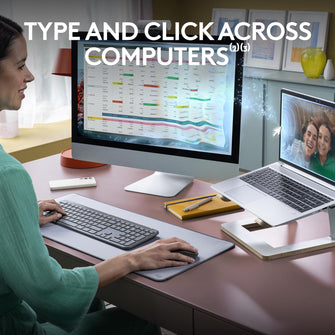 Logitech MK950 Signature Slim Wireless Keyboard & Mouse Combo – Bluetooth, Multi-Device, QWERTY UK, Graphite