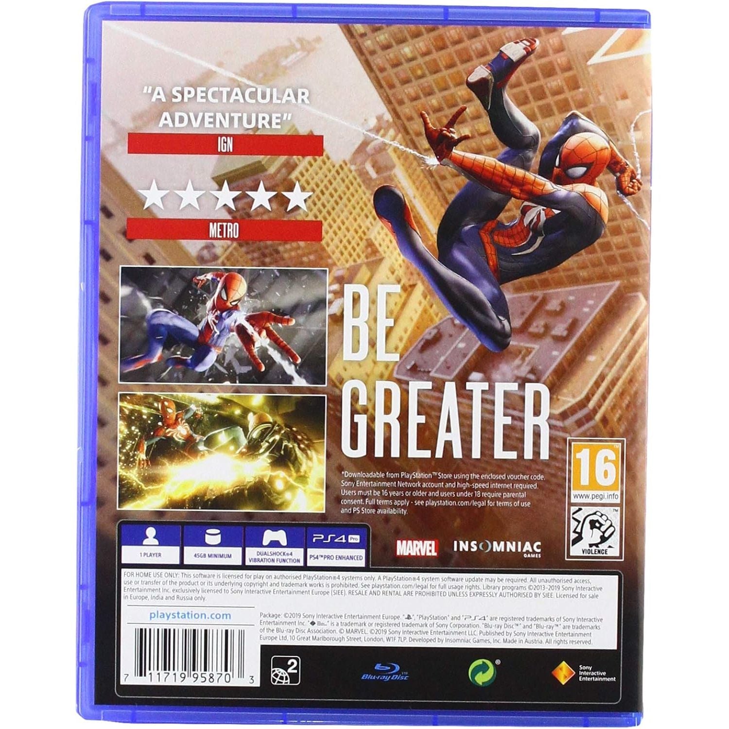 Buy PlayStation,Marvel's Spider-Man Game Of The Year Edition - PS4 Game - Gadcet UK | UK | London | Scotland | Wales| Near Me | Cheap | Pay In 3 | Video Game Software