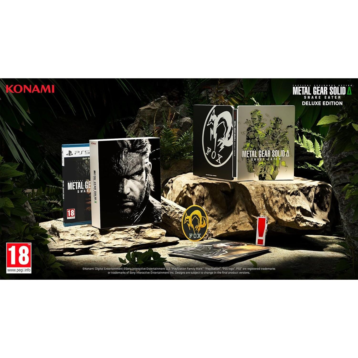 METAL GEAR SOLID Δ: SNAKE EATER Deluxe Edition – PS5 – SteelBook, Sneaking DLC Pack & Collectibles
