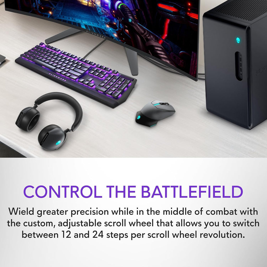 Alienware 610M Gaming Mouse - Wired/Wireless, AW610M (Dark Side Of The ...