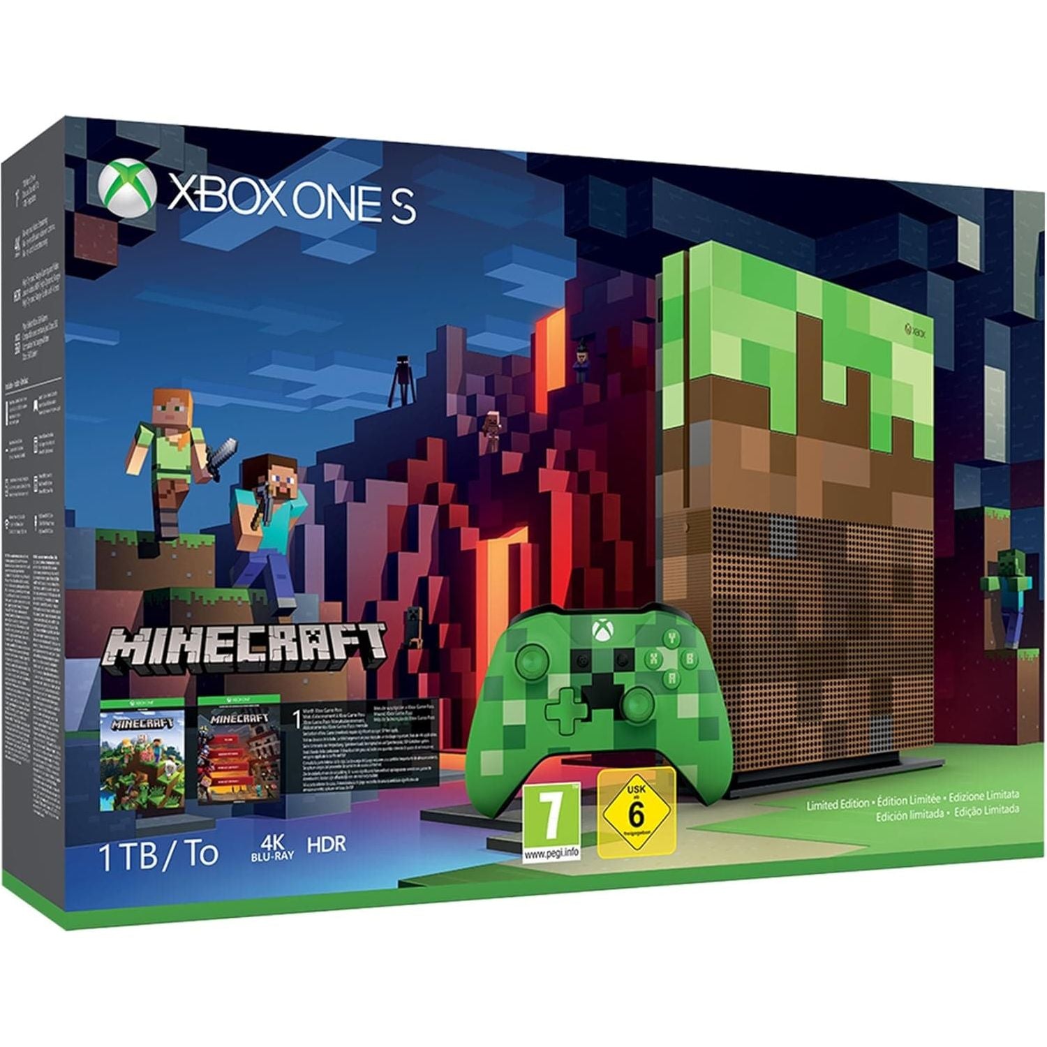 Buy Xbox,Xbox One S Console - 1TB, Minecraft Green Edition (No Game) - Gadcet UK | UK | London | Scotland | Wales| Near Me | Cheap | Pay In 3 | Video Game Consoles