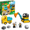 Buy LEGO,LEGO DUPLO Truck & Tracked Excavator – 10931, Construction Toy with 2 Vehicles, 2 Figures & Boulder - Gadcet UK | UK | London | Scotland | Wales| Near Me | Cheap | Pay In 3 | Construction Set Toys