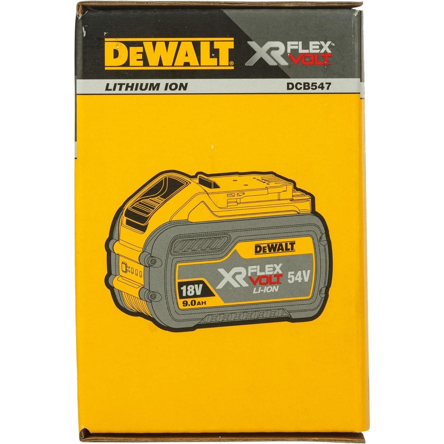Buy DEWALT,Dewalt DCB547-XJ XR Flex Volt Battery, 18 V, Yellow/Black, 9 A - Gadcet UK | UK | London | Scotland | Wales| Near Me | Cheap | Pay In 3 | Power Tool