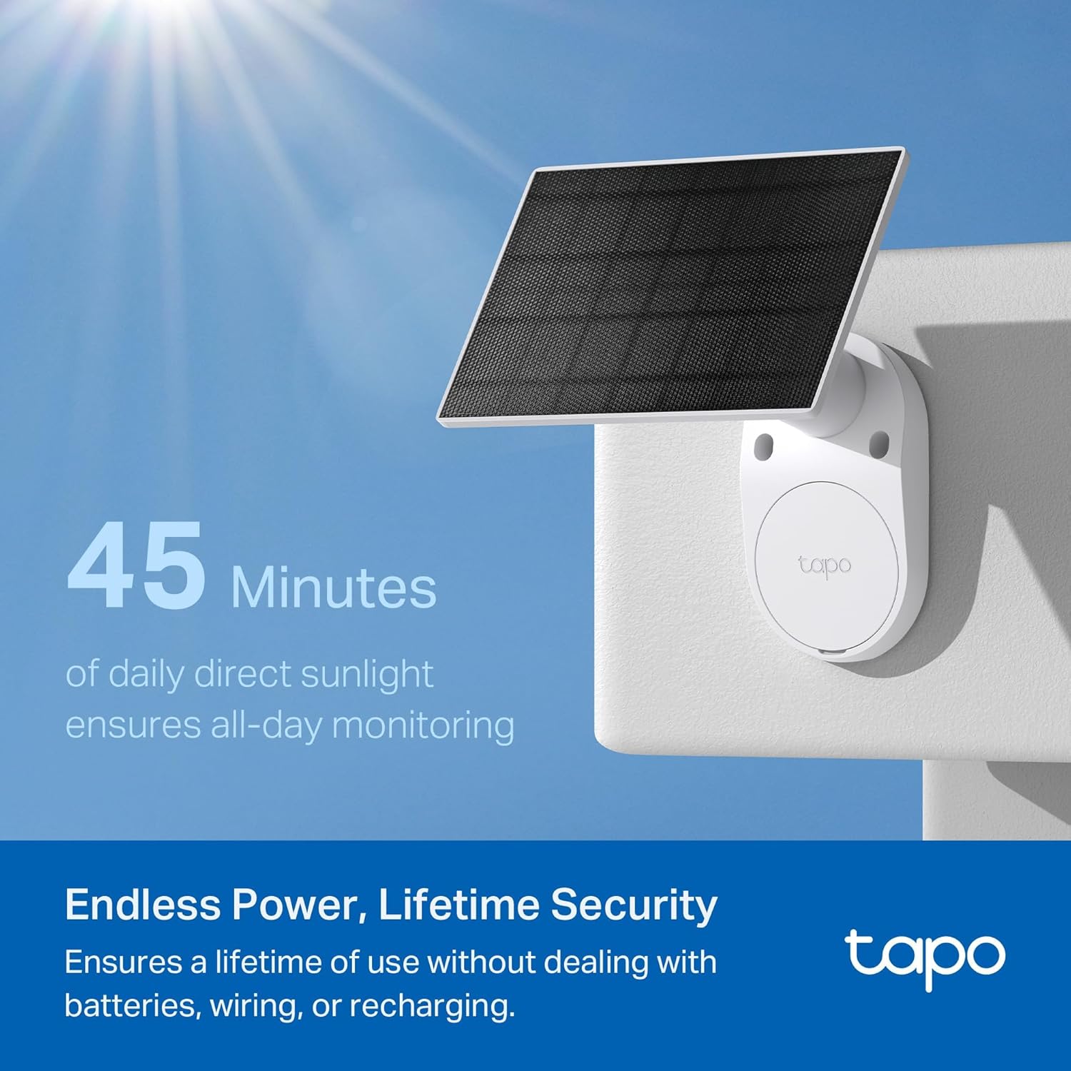 Buy Tapo,Tapo 2K Solar Security Camera Kit - Rechargeable Battery, Solar Panel, AI Detection, Colour Night Vision, Indoor/Outdoor, Alexa & Google Compatible (TC82 KIT) - Gadcet UK | UK | London | Scotland | Wales| Near Me | Cheap | Pay In 3 | Surveillance Cameras
