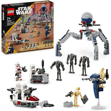Buy LEGO,LEGO Star Wars Clone Trooper & Battle Droid Battle Pack Building Toys for Kids with Speeder Bike Vehicle, 4 Minifigures and 5 Figures, Gifts for Boys and Girls Aged 7 Plus Years Old 75372 - Gadcet UK | UK | London | Scotland | Wales| Near Me | Cheap | Pay In 3 | Toys & Games