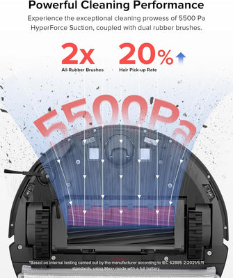 Buy Roborock,Roborock Q5 Pro+ Robot Vacuum with Mop – Self-Emptying, 5500Pa Suction, DuoRoller Brush, Smart Navigation – Ideal for Pet Hair & Hard Floors - Gadcet UK | UK | London | Scotland | Wales| Near Me | Cheap | Pay In 3 | Vacuums