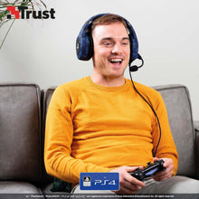 Buy Trust,Trust Gaming GXT 488 Forze-B Gaming Headset [Officially Licensed for PlayStation], Over-Ear with Flexible Mic & Inline Remote, Compatible with PS4 & PS5 - Blue - Gadcet UK | UK | London | Scotland | Wales| Near Me | Cheap | Pay In 3 | Headphones & Headsets