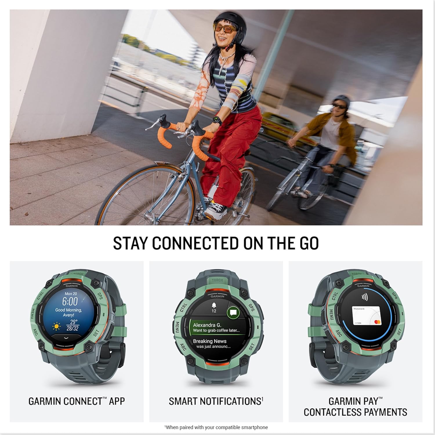 Buy Garmin,Garmin Instinct 3 GPS Smartwatch – 50mm, AMOLED, Neotropic - Gadcet UK | UK | London | Scotland | Wales| Near Me | Cheap | Pay In 3 | Smart Watch