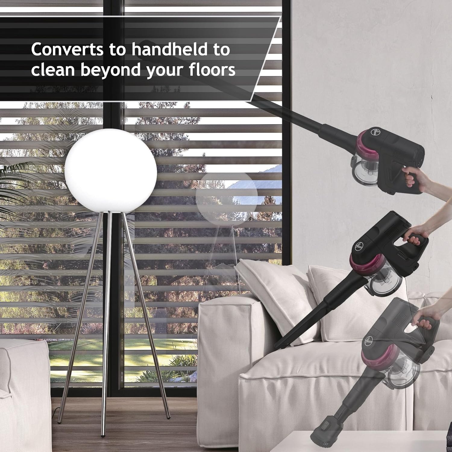 Buy Hoover,Hoover Cordless Stick Vacuum Cleaner, HF4 with Anti Twist Bar to Prevent Hair Wrap, Flexible Steering, 30 mins run-time, Lightweight, LED Lights, Midnight Magenta - Gadcet UK | UK | London | Scotland | Wales| Near Me | Cheap | Pay In 3 | Vacuums