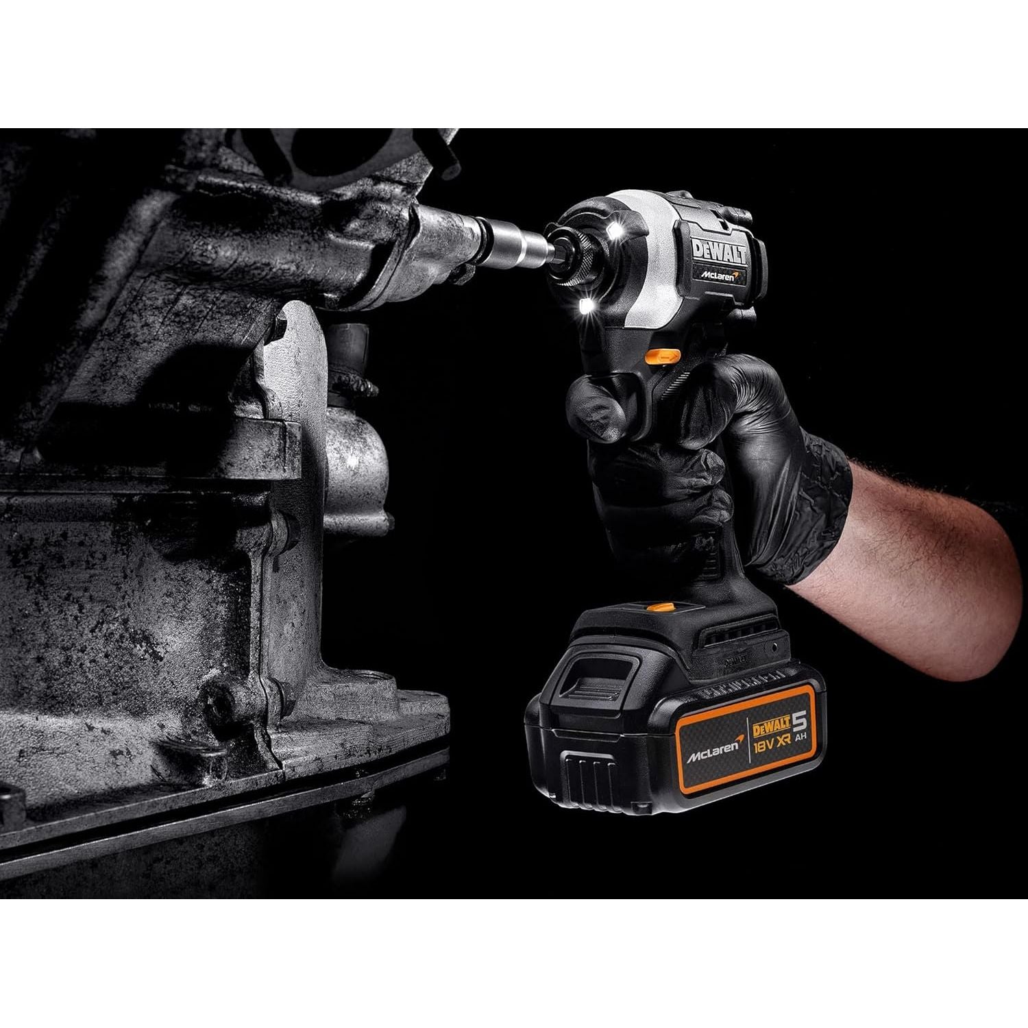 Buy DEWALT,DEWALT DCF85MP2T McLaren F1 XR Brushless 18V 1/4″ Impact Driver Kit – 2 × 5.0Ah Li-Ion - Gadcet UK | UK | London | Scotland | Wales| Near Me | Cheap | Pay In 3 | Impact Drivers