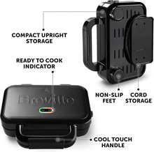 Buy BREVILLE,Breville Ultimate Deep Fill Toastie Maker - 2 Slice Sandwich Toaster, Removable Non-Stick Plates, Stainless Steel, Black [VST082] - Gadcet UK | UK | London | Scotland | Wales| Near Me | Cheap | Pay In 3 | Toaster
