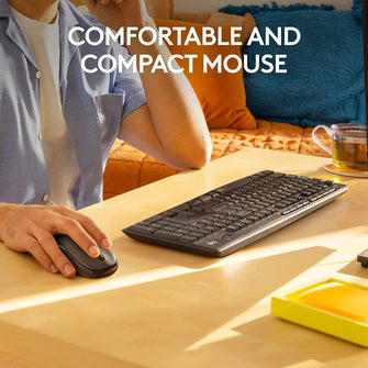 Buy Logitech,Logitech MK295 Silent Wireless Mouse & Keyboard Combo - QWERTY UK English Layout - Black - Gadcet UK | UK | London | Scotland | Wales| Ireland | Near Me | Cheap | Pay In 3 | Keyboard & Mouse