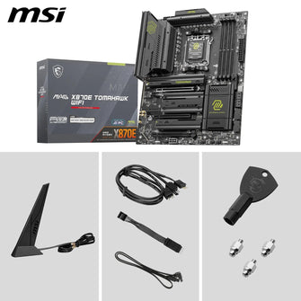 MSI MAG X870E TOMAHAWK WIFI Motherboard (ATX) – Supports AMD Ryzen 9000 / 8000 / 7000 Series Processors, DDR5, PCIe 5.0, Wi-Fi 7, 5G LAN
