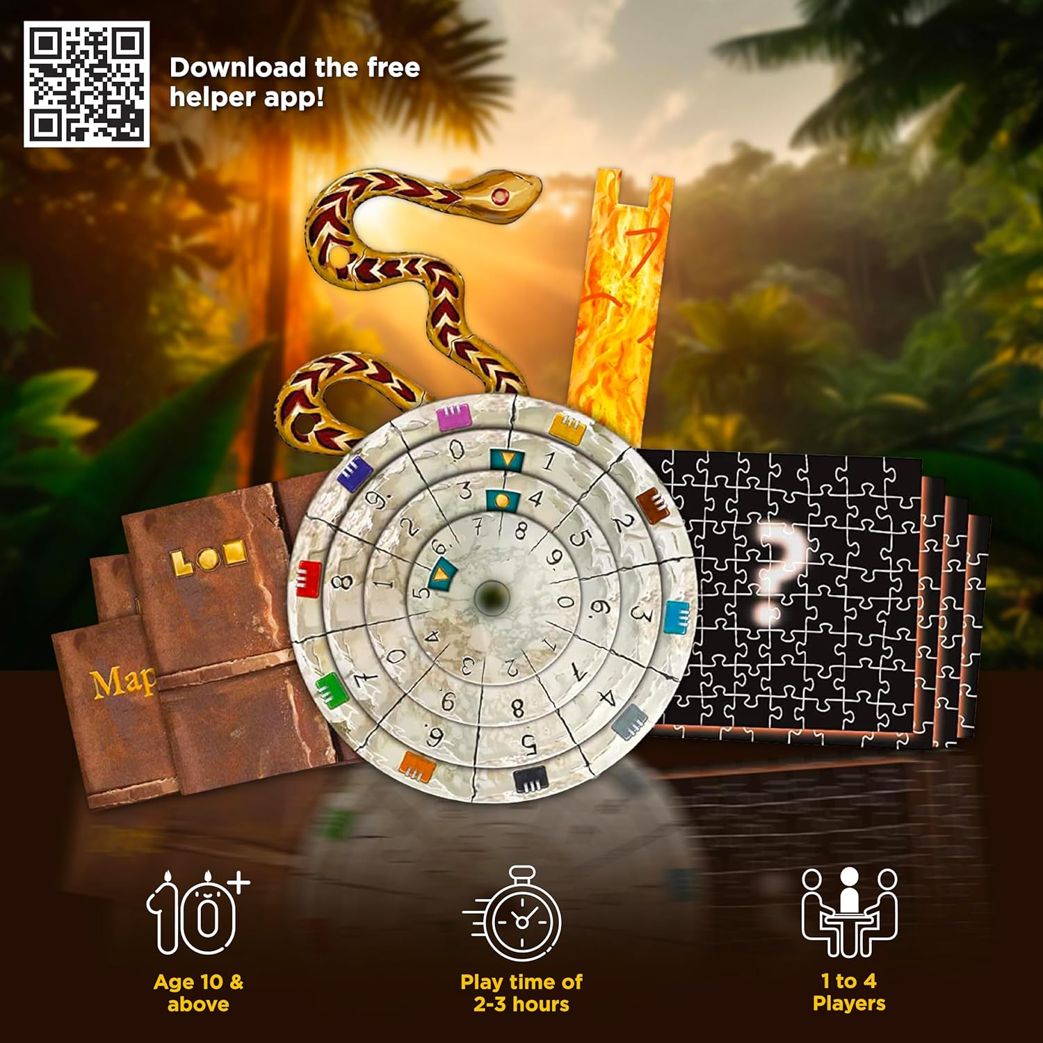 Buy KOSMOS,Thames & Kosmos EXIT: The Sacred Temple Jigsaw Puzzle – Escape Room Game, Level 3/5, 1–4 Players, Ages 10+ (692877) - Gadcet UK | UK | London | Scotland | Wales| Near Me | Cheap | Pay In 3 | Toys & Games