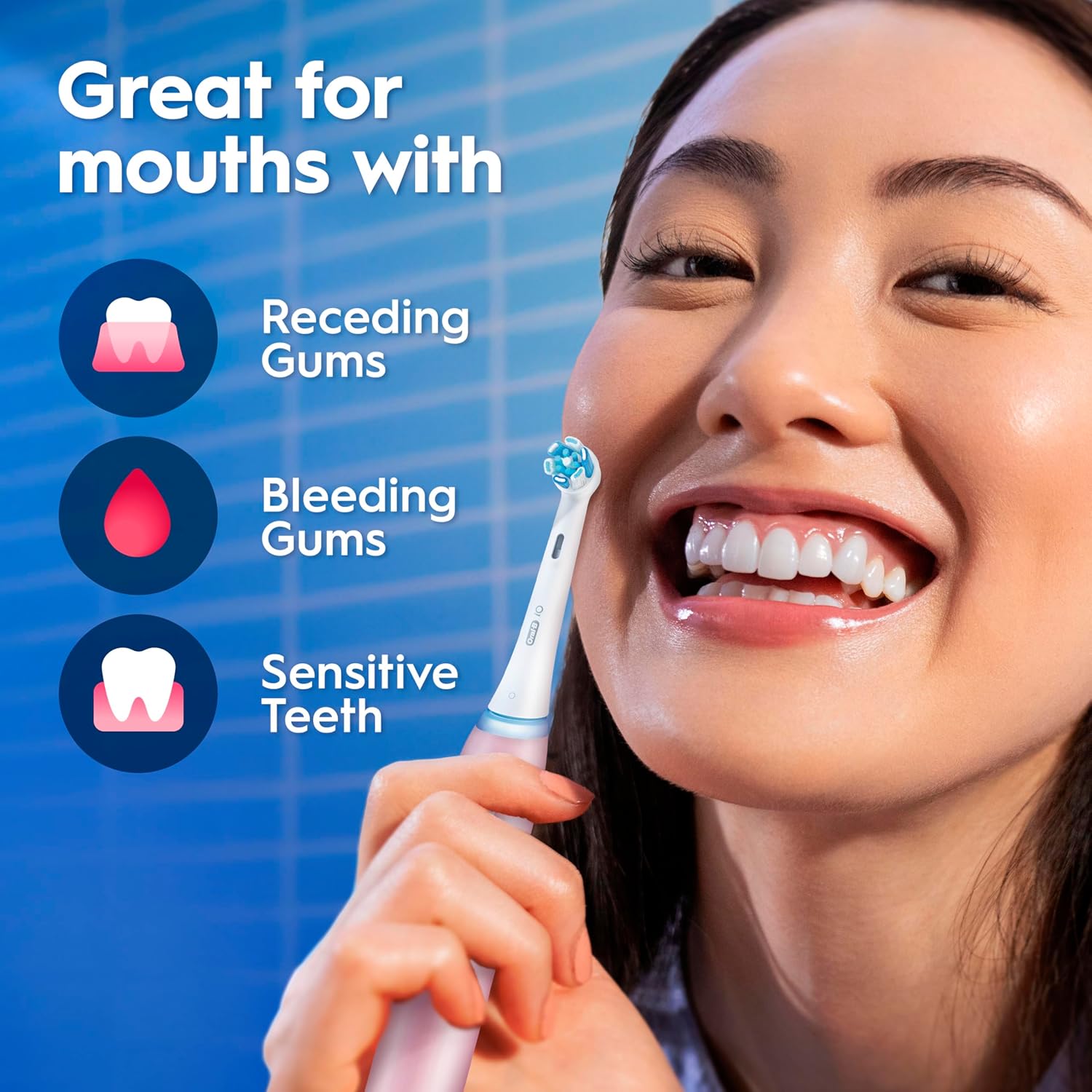Buy Oral-B,Oral-B iO3 Electric Toothbrush – Pink | 3 Cleaning Modes, Whitening, 2-Pin Plug - Gadcet UK | UK | London | Scotland | Wales| Near Me | Cheap | Pay In 3 | Electric Toothbrushes