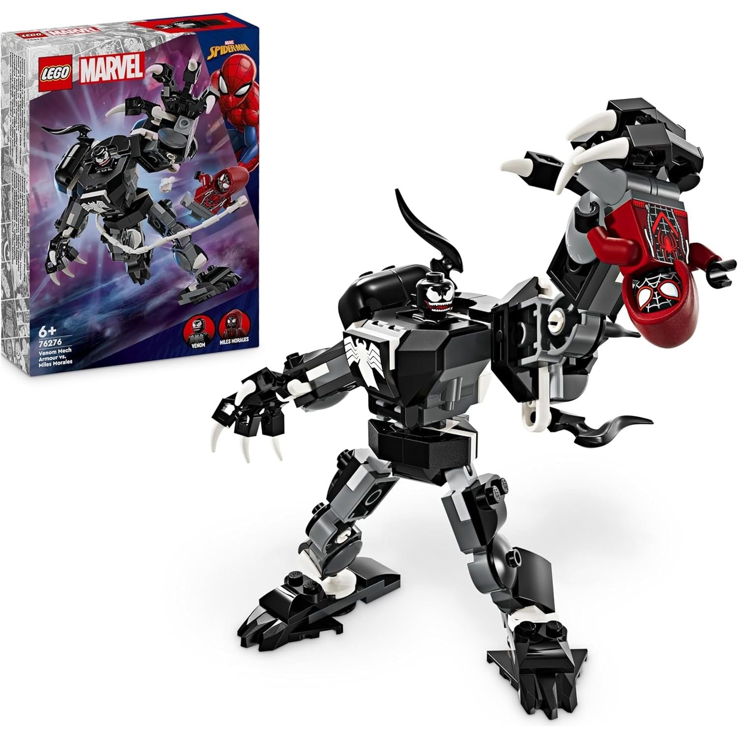 Buy LEGO,LEGO Marvel Venom Mech Armour vs. Miles Morales, Posable Spider-Man Toy Action Figure for Kids, Spidey Building Set with Minifigures, Super Hero Gifts for Boys and Girls - Gadcet UK | UK | London | Scotland | Wales| Near Me | Cheap | Pay In 3 | Action Figures