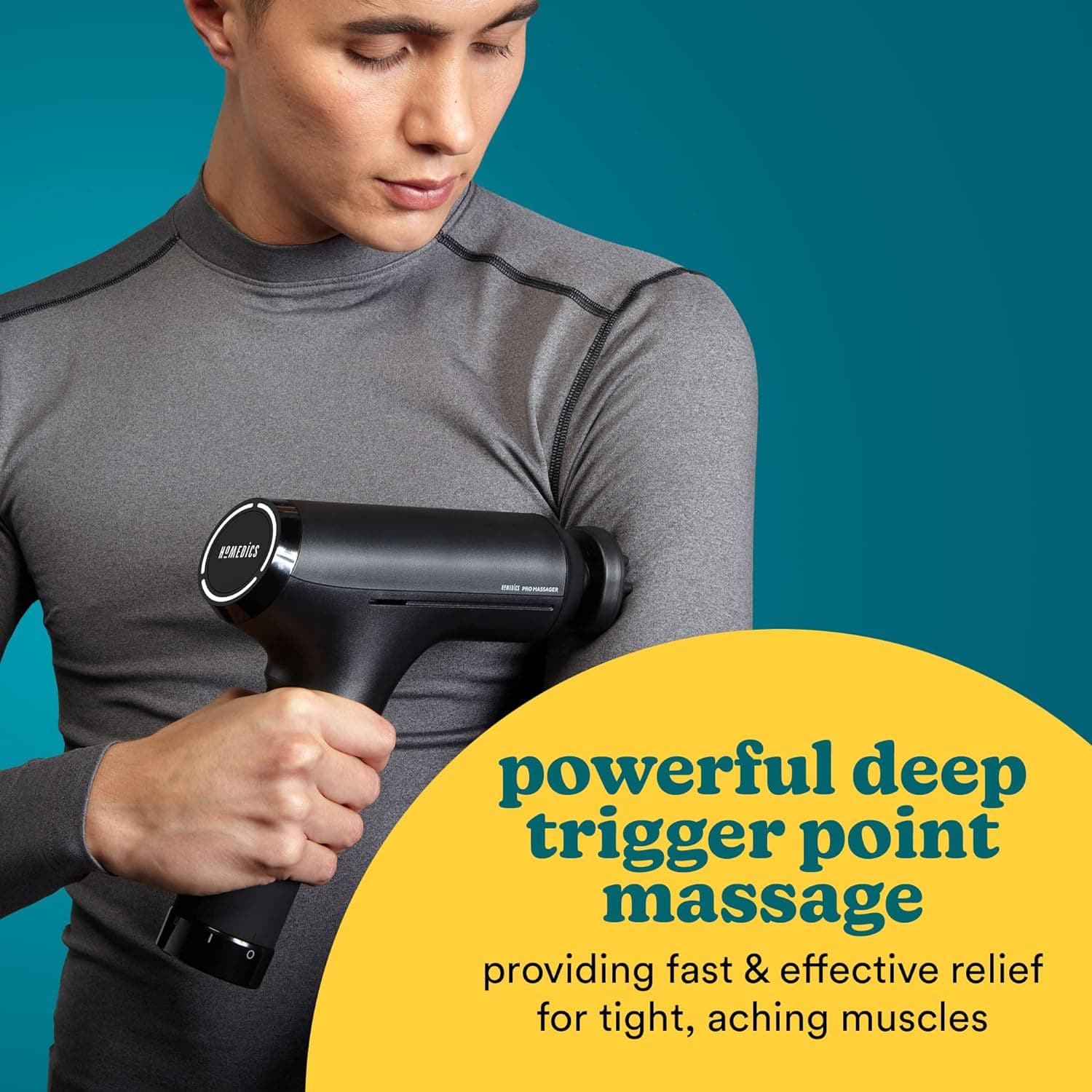Buy Homedics,HoMedics Pro Power Handheld Physiotherapy Massager Gun Rechargeable - Black - Gadcet UK | UK | London | Scotland | Wales| Ireland | Near Me | Cheap | Pay In 3 | Health & Beauty