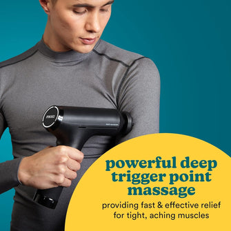 Buy Homedics,HoMedics Pro Power Handheld Physiotherapy Massager Gun Rechargeable - Black - Gadcet UK | UK | London | Scotland | Wales| Ireland | Near Me | Cheap | Pay In 3 | Health & Beauty