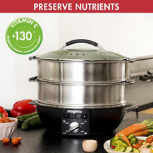 Buy Magimix,Magimix Multifunctional Food Steamer - 12.2L, 2 Tiers, Removable Base, Stainless Steel - Gadcet UK | UK | London | Scotland | Wales| Near Me | Cheap | Pay In 3 | Kitchen & Home Appliances