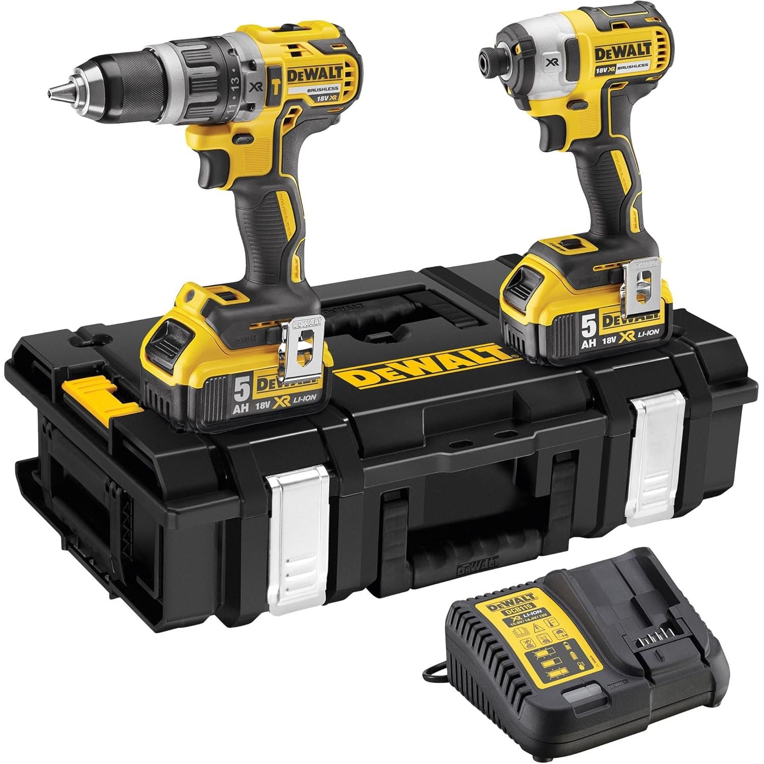 Buy DeWalt,DEWALT DCK266P2 18V XR Brushless Twin Kit | DCD796 DCF887 2 x 5.0Ah - Gadcet UK | UK | London | Scotland | Wales| Near Me | Cheap | Pay In 3 | Mowers & Outdoor Power Tools