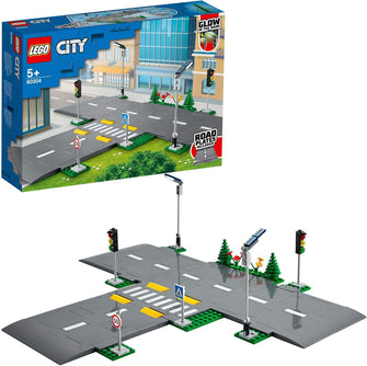Buy Lego,LEGO City Road Plates (60304) – Building Set with Traffic Lights, Trees & Glow-in-the-Dark Bricks – Gift for Kids Aged 5+ - Gadcet UK | UK | London | Scotland | Wales| Near Me | Cheap | Pay In 3 | Toys & Games