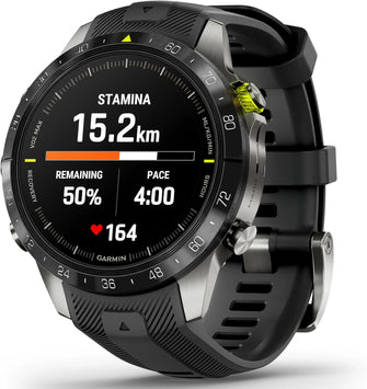 Buy Garmin,Garmin MARQ Athlete Gen 2 - 46mm Titanium Case, Black Bezel, Rubber Strap - Gadcet UK | UK | London | Scotland | Wales| Near Me | Cheap | Pay In 3 | Smart Watches
