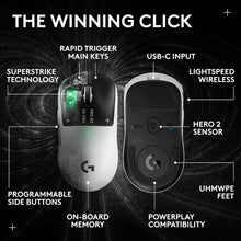 Logitech G PRO X2 SUPERSTRIKE LIGHTSPEED Wireless Gaming Mouse – White