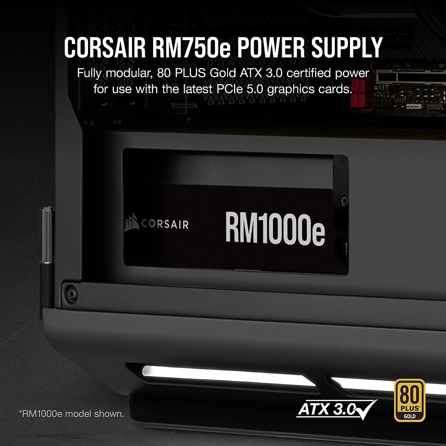 Buy Corsair,Corsair RM750e (2023) Fully Modular Low-Noise ATX Power Supply - ATX 3.0 & PCIe 5.0 Compliant - 105°C-Rated Capacitors - Black - Gadcet UK | UK | London | Scotland | Wales| Ireland | Near Me | Cheap | Pay In 3 | Electronics