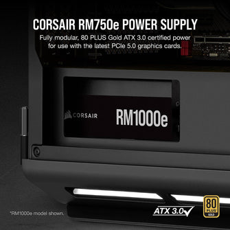 Buy Corsair,Corsair RM750e (2023) Fully Modular Low-Noise ATX Power Supply - ATX 3.0 & PCIe 5.0 Compliant - 105°C-Rated Capacitors - Black - Gadcet UK | UK | London | Scotland | Wales| Ireland | Near Me | Cheap | Pay In 3 | Electronics