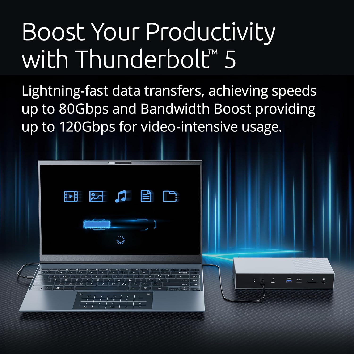 Buy Kensington,Kensington SD5000T5 EQ Thunderbolt 5 Dock – Triple 8K/4K Display, 140W PD, SD/MicroSD, Ethernet, USB-A, Space Grey (K35201EU) - Gadcet UK | UK | London | Scotland | Wales| Near Me | Cheap | Pay In 3 | Laptop Docking Stations