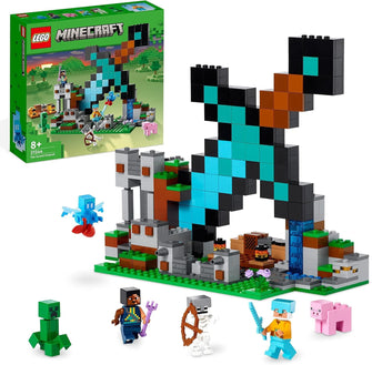 Buy LEGO,LEGO Minecraft The Sword Outpost Building Toy with Creeper, Soldier, Pig and Skeleton Figures, Gift for Boys and Girls Aged 8 Plus Years Old 21244 - Gadcet UK | UK | London | Scotland | Wales| Near Me | Cheap | Pay In 3 | Toys & Games